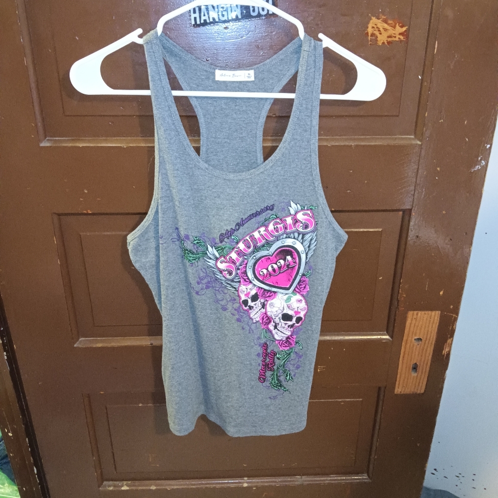 Euc Sturgis 84th Anniversary Active Basic Gray Gr… - image 1